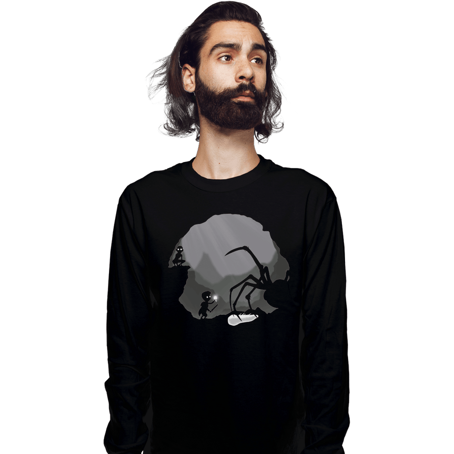 Shirts Long Sleeve Shirts, Unisex / Small / Black Hobbits in Limbo