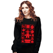 Load image into Gallery viewer, Daily_Deal_Shirts Long Sleeve Shirts, Unisex / Small / Black Mario Model Sprue
