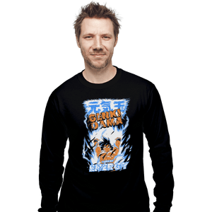 Shirts Long Sleeve Shirts, Unisex / Small / Black Genki Dama