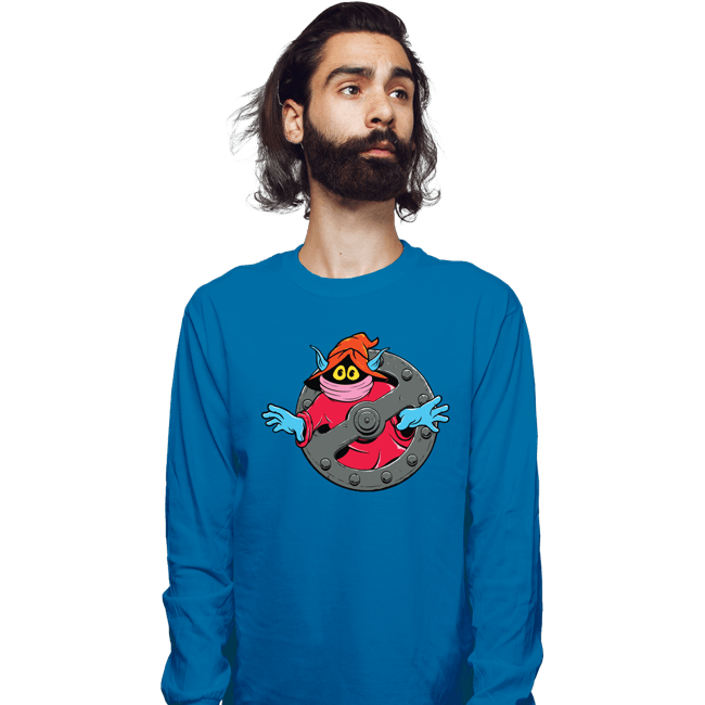 Shirts Long Sleeve Shirts, Unisex / Small / Sapphire Orkobuster