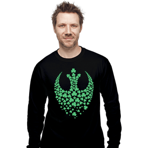 Secret_Shirts Long Sleeve Shirts, Unisex / Small / Black Shamrock Rebel