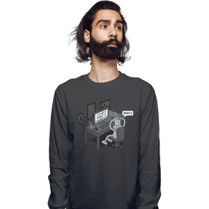 Shirts Long Sleeve Shirts, Unisex / Small / Charcoal Robot Problems