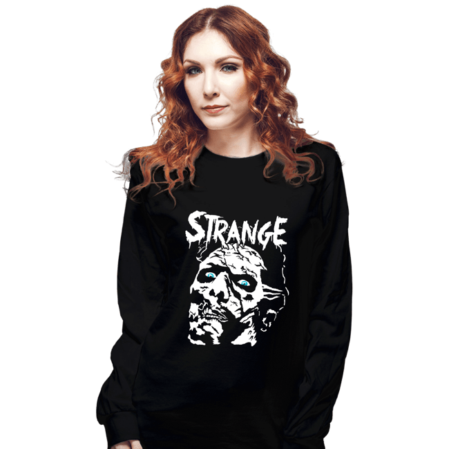 Shirts Long Sleeve Shirts, Unisex / Small / Black Something Strange
