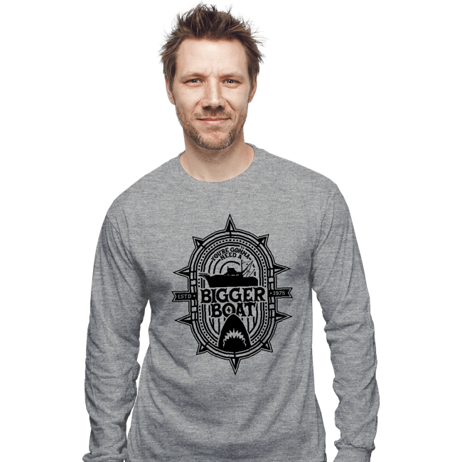 Secret_Shirts Long Sleeve Shirts, Unisex / Small / Sports Grey Bigger Boat