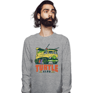 Shirts Long Sleeve Shirts, Unisex / Small / Sports Grey Turtle Club