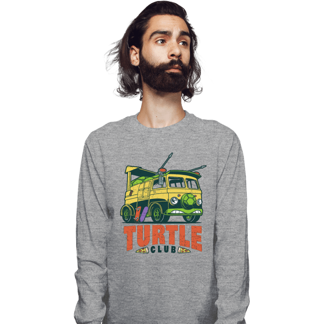 Shirts Long Sleeve Shirts, Unisex / Small / Sports Grey Turtle Club