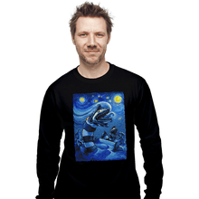 Load image into Gallery viewer, Daily_Deal_Shirts Long Sleeve Shirts, Unisex / Small / Black Starry Saturn
