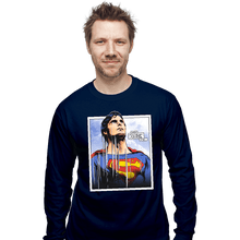 Load image into Gallery viewer, Shirts Long Sleeve Shirts, Unisex / Small / Navy Look Up
