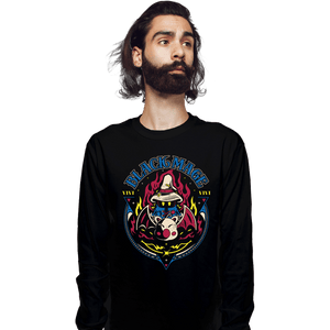 Daily_Deal_Shirts Long Sleeve Shirts, Unisex / Small / Black Black Mage Kupo