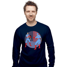 Load image into Gallery viewer, Shirts Long Sleeve Shirts, Unisex / Small / Navy Captain Americas
