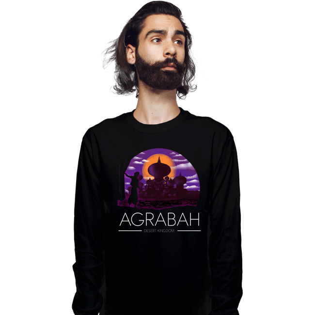 Shirts Long Sleeve Shirts, Unisex / Small / Black Agrabah Desert Kingdom