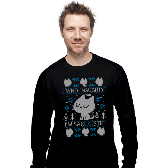 Daily_Deal_Shirts Long Sleeve Shirts, Unisex / Small / Black SarCATstic