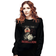 Load image into Gallery viewer, Daily_Deal_Shirts Long Sleeve Shirts, Unisex / Small / Black Rebel Cat
