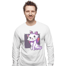 Load image into Gallery viewer, Daily_Deal_Shirts Long Sleeve Shirts, Unisex / Small / White Vain Cat
