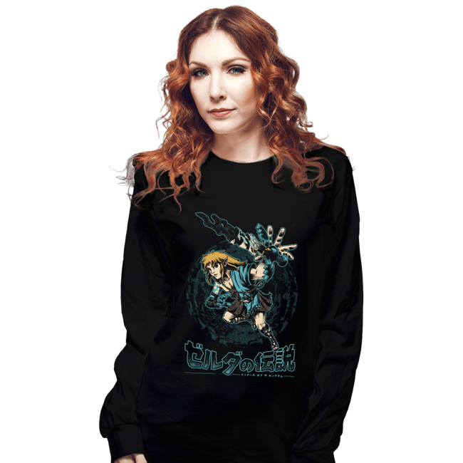 Daily_Deal_Shirts Long Sleeve Shirts, Unisex / Small / Black The Swordsman