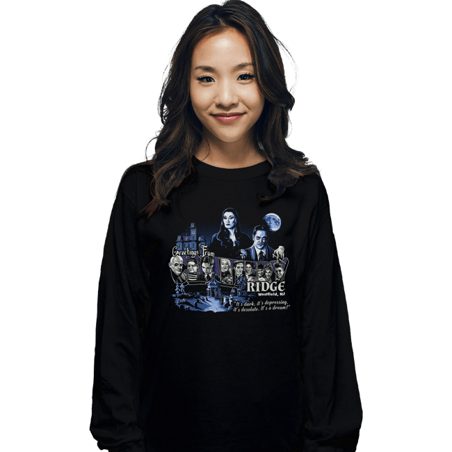 Daily_Deal_Shirts Long Sleeve Shirts, Unisex / Small / Black Greetings from Cemetery Ridge
