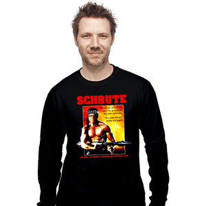 Secret_Shirts Long Sleeve Shirts, Unisex / Small / Black Dwight Rambo