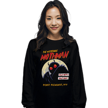 Load image into Gallery viewer, Daily_Deal_Shirts Long Sleeve Shirts, Unisex / Small / Black Mothman
