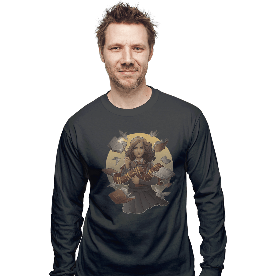 Shirts Long Sleeve Shirts, Unisex / Small / Charcoal The Magic Of Books