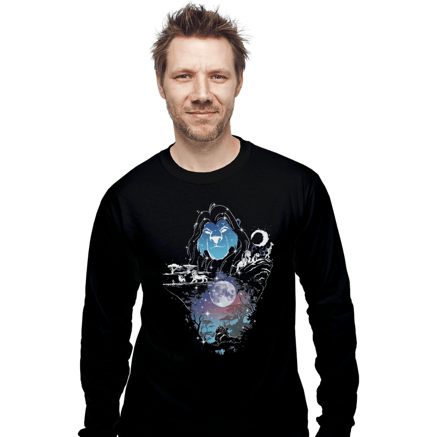 Shirts Long Sleeve Shirts, Unisex / Small / Black Look At The Stars