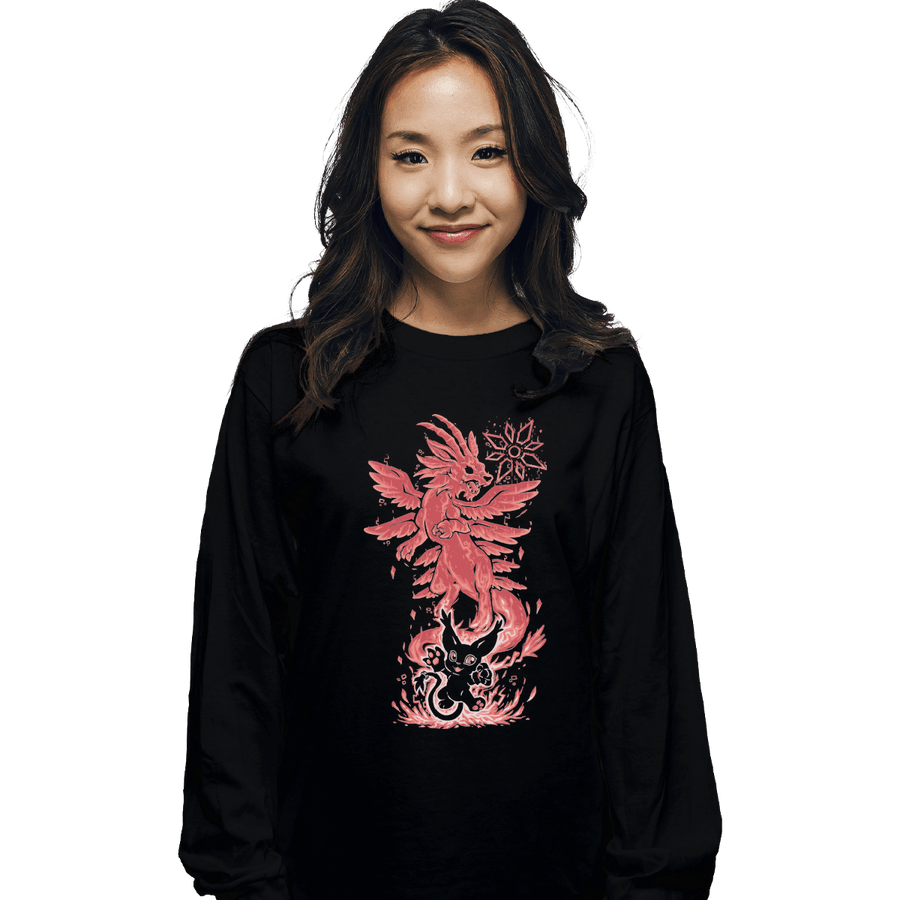 Shirts Long Sleeve Shirts, Unisex / Small / Black Digital Light Within