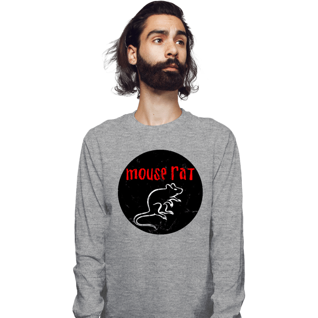 Secret_Shirts Long Sleeve Shirts, Unisex / Small / Sports Grey Mouse Rat