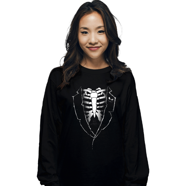 Shirts Long Sleeve Shirts, Unisex / Small / Black Jack Skeleton