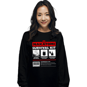 Daily_Deal_Shirts Long Sleeve Shirts, Unisex / Small / Black Nakatomi Survival Kit