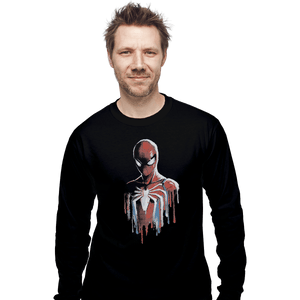 Shirts Long Sleeve Shirts, Unisex / Small / Black Watercolor Spider