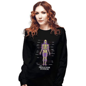 Shirts Long Sleeve Shirts, Unisex / Small / Black The Skeletor System