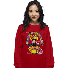 Load image into Gallery viewer, Shirts Long Sleeve Shirts, Unisex / Small / Red Bucky Charms
