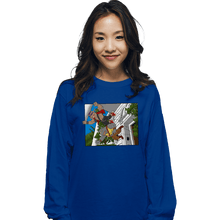 Load image into Gallery viewer, Daily_Deal_Shirts Long Sleeve Shirts, Unisex / Small / Royal Blue Thrown Out
