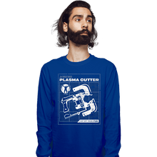 Load image into Gallery viewer, Daily_Deal_Shirts Long Sleeve Shirts, Unisex / Small / Royal Blue Plasma Cutter
