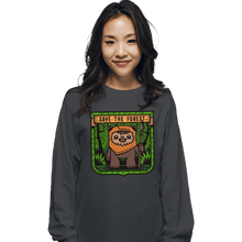 Load image into Gallery viewer, Shirts Long Sleeve Shirts, Unisex / Small / Charcoal Save The Forest
