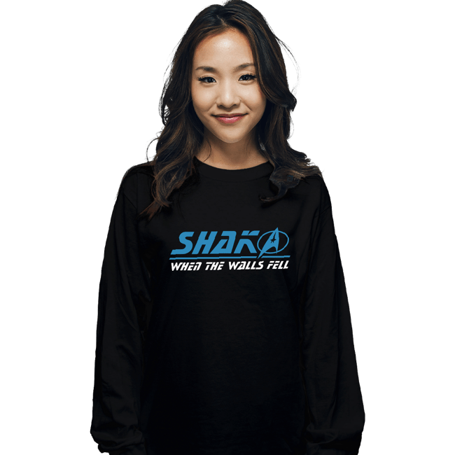 Daily_Deal_Shirts Long Sleeve Shirts, Unisex / Small / Black Shaka Trek