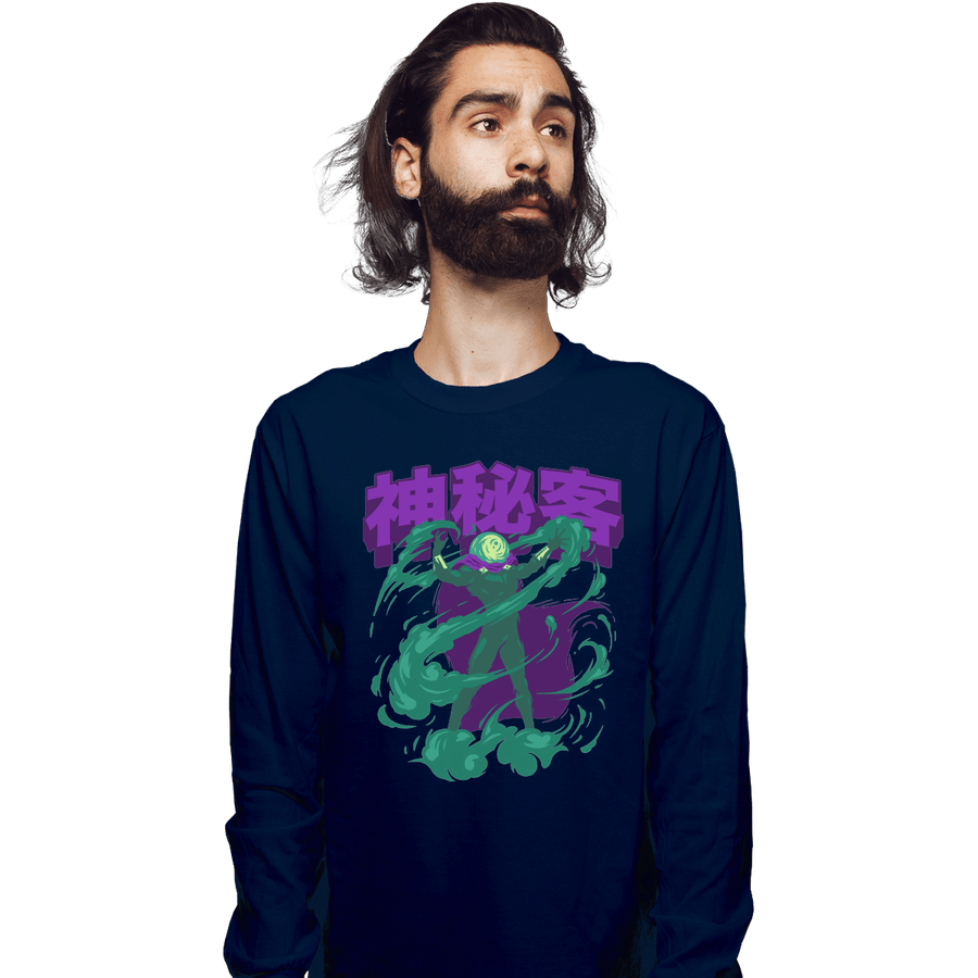 Shirts Long Sleeve Shirts, Unisex / Small / Navy Mysterio