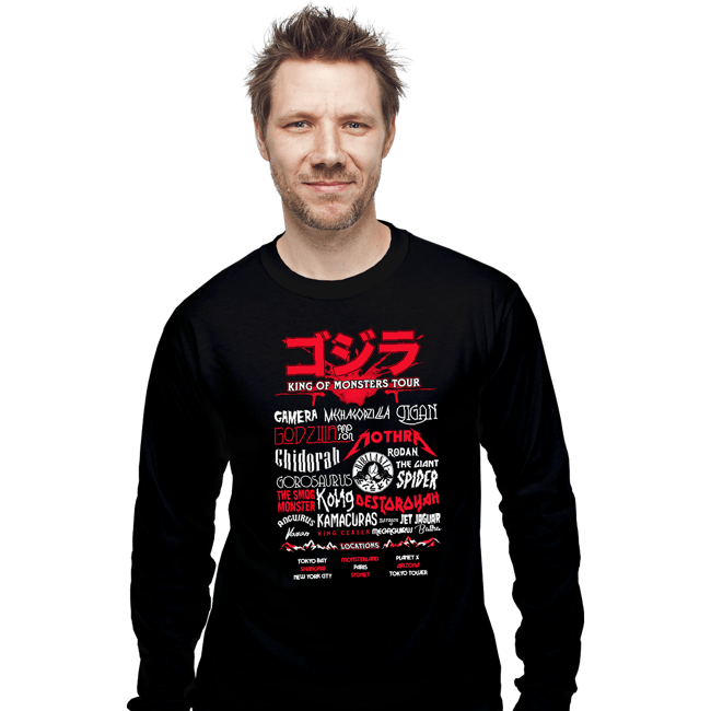 Shirts Long Sleeve Shirts, Unisex / Small / Black Godzilla Fest