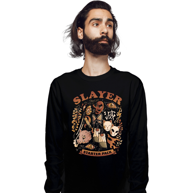 Daily_Deal_Shirts Long Sleeve Shirts, Unisex / Small / Black Slayer Starter Pack