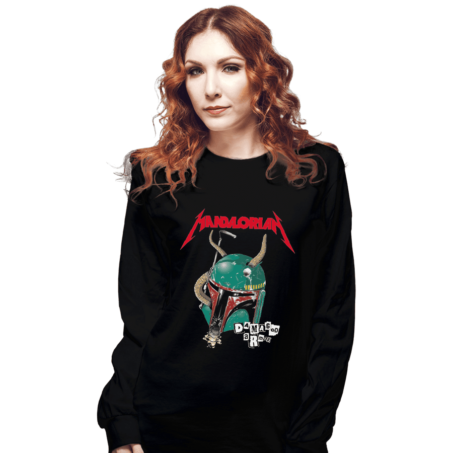 Shirts Long Sleeve Shirts, Unisex / Small / Black Damaged Armor