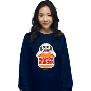 Daily_Deal_Shirts Long Sleeve Shirts, Unisex / Small / Navy Wampa Burger