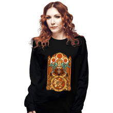 Load image into Gallery viewer, Daily_Deal_Shirts Long Sleeve Shirts, Unisex / Small / Black Stained Glass Gods
