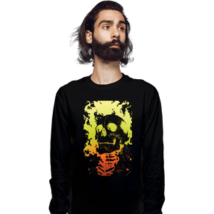 Shirts Long Sleeve Shirts, Unisex / Small / Black Riding Ghost