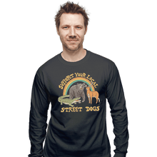 Load image into Gallery viewer, Shirts Long Sleeve Shirts, Unisex / Small / Charcoal Street Dogs
