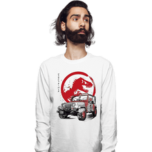 Load image into Gallery viewer, Daily_Deal_Shirts Long Sleeve Shirts, Unisex / Small / White YJ Sahara sumi-e
