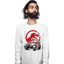 Load image into Gallery viewer, Daily_Deal_Shirts Long Sleeve Shirts, Unisex / Small / White YJ Sahara sumi-e
