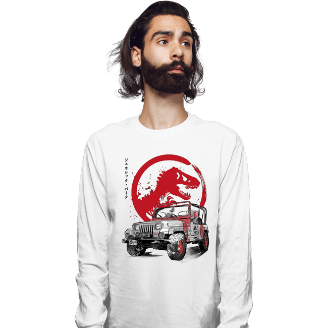 Daily_Deal_Shirts Long Sleeve Shirts, Unisex / Small / White YJ Sahara sumi-e