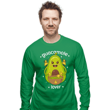 Load image into Gallery viewer, Shirts Long Sleeve Shirts, Unisex / Small / Irish Green Guacamole Lover
