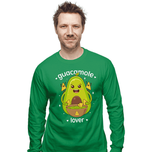 Shirts Long Sleeve Shirts, Unisex / Small / Irish Green Guacamole Lover