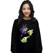 Load image into Gallery viewer, Shirts Long Sleeve Shirts, Unisex / Small / Black Magical Silhouettes - Maleficent

