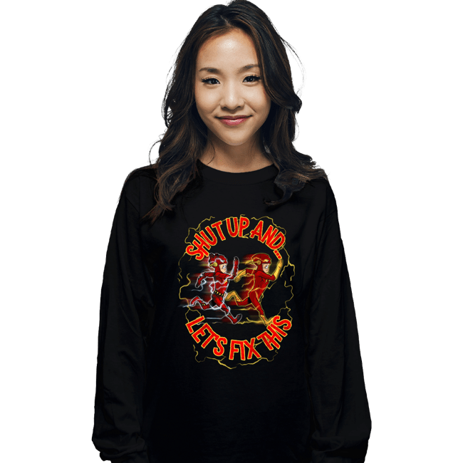 Secret_Shirts Long Sleeve Shirts, Unisex / Small / Black Let's Fix This